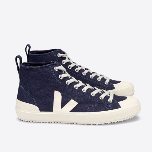 Veja Nova High Top Canvas Miesten Kengät Laivastonsininen (E88P48)